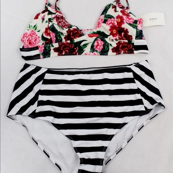 ZAFUL 2 piece high rise bathing suit - Picture 4 of 5